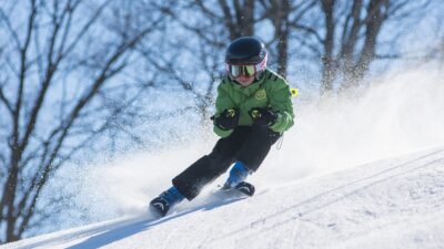 skiing