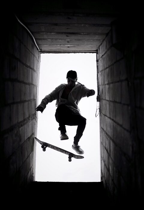 skateboarding