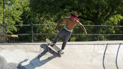 skateboarding