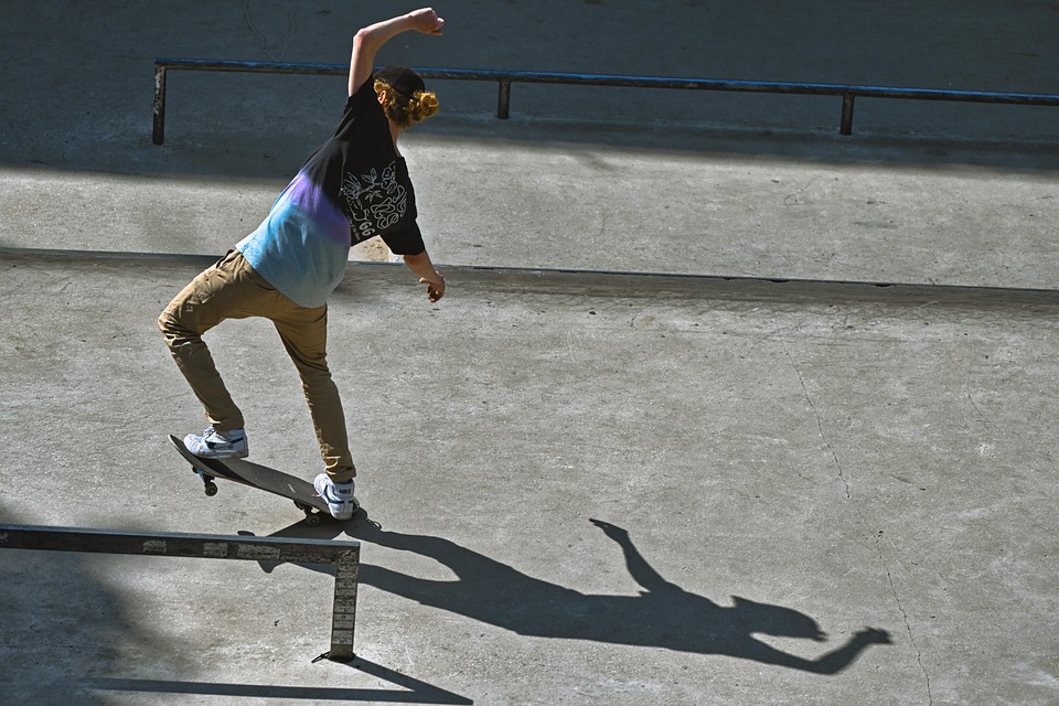 skateboarding